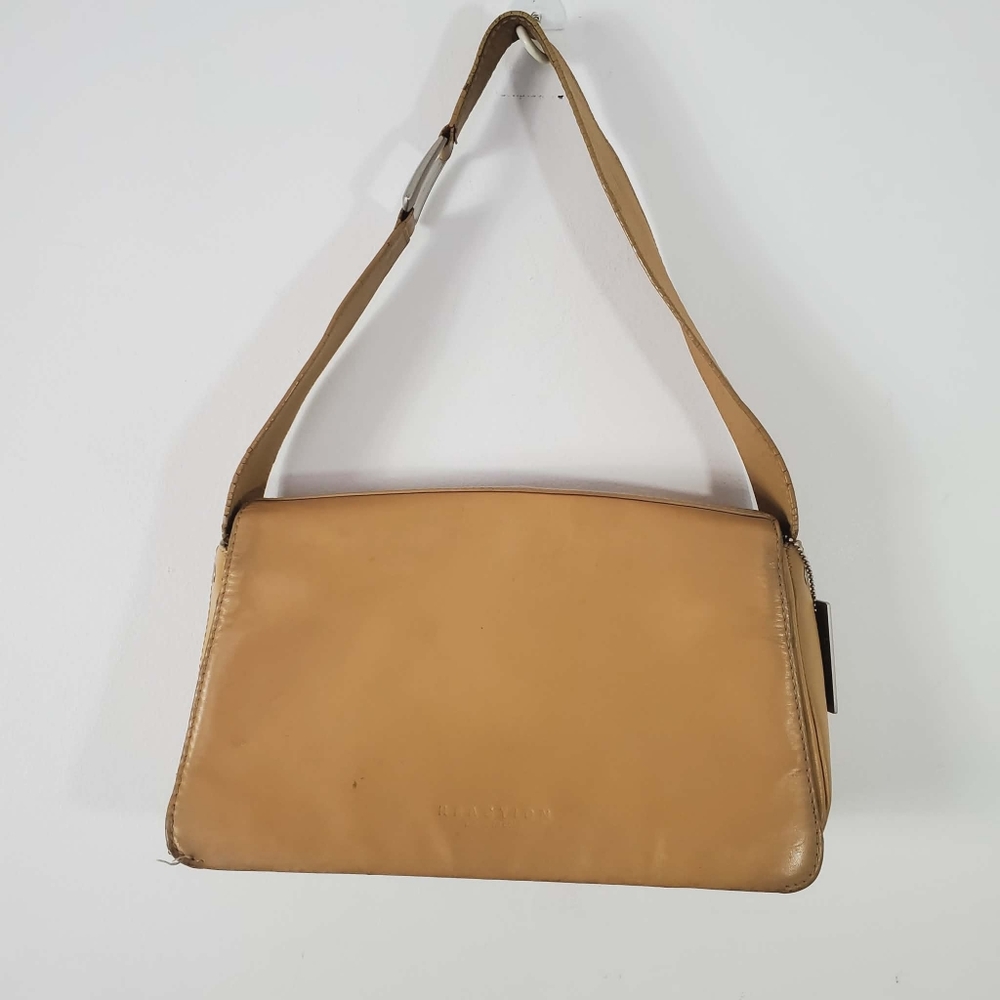 Reaction Kenneth Cole Leather Tan Y2K Bag